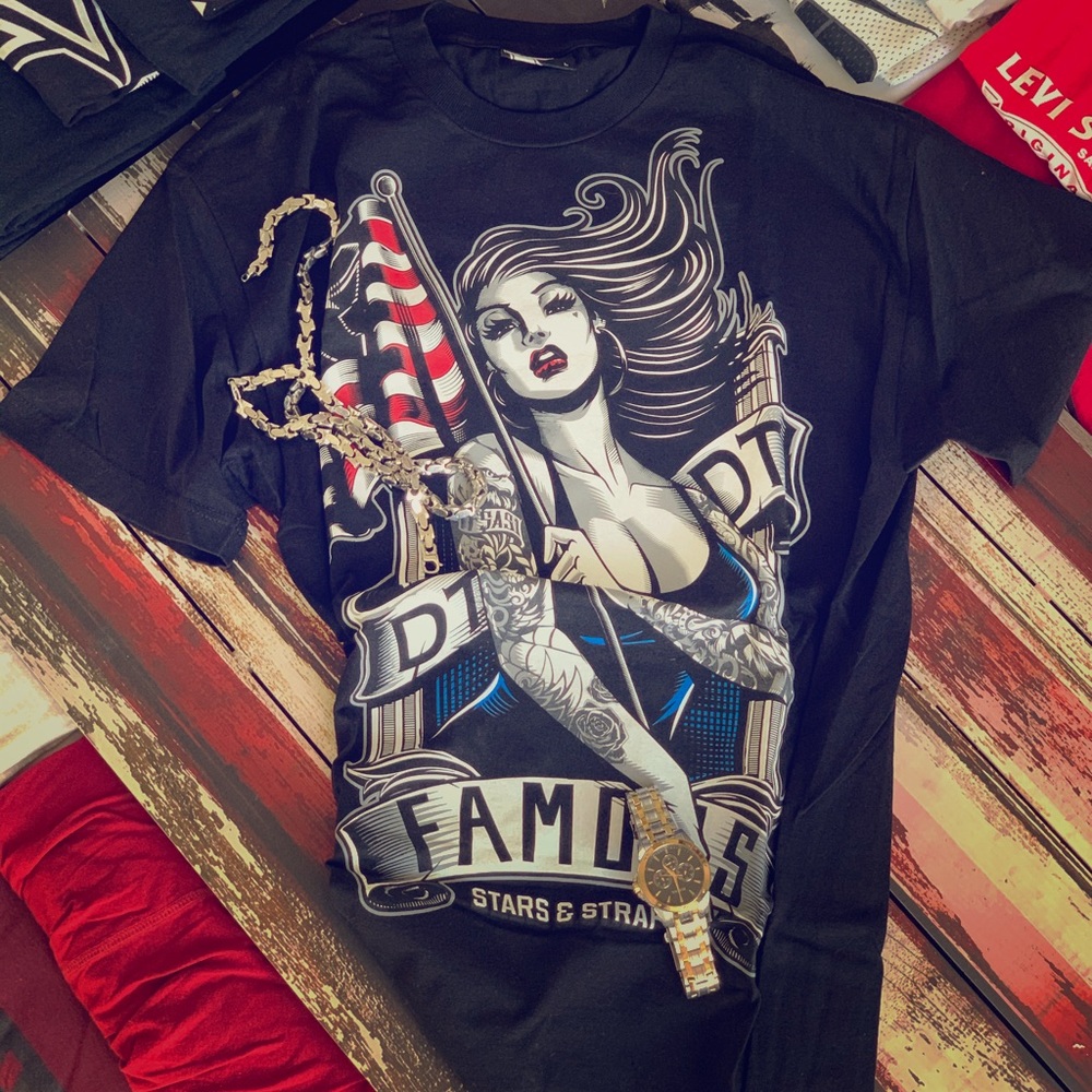 Famous T  (Necklace and watch not included)